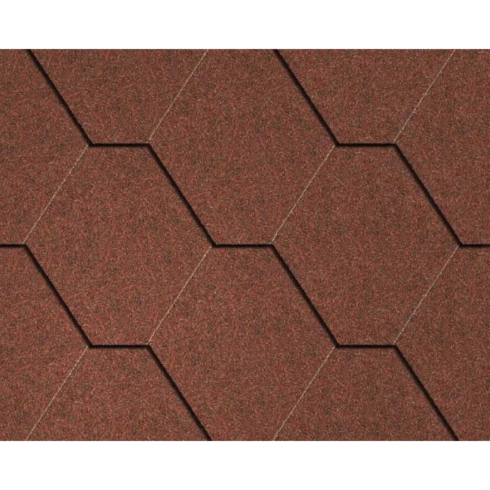 Мягкая черепица Icopal Натур Красный