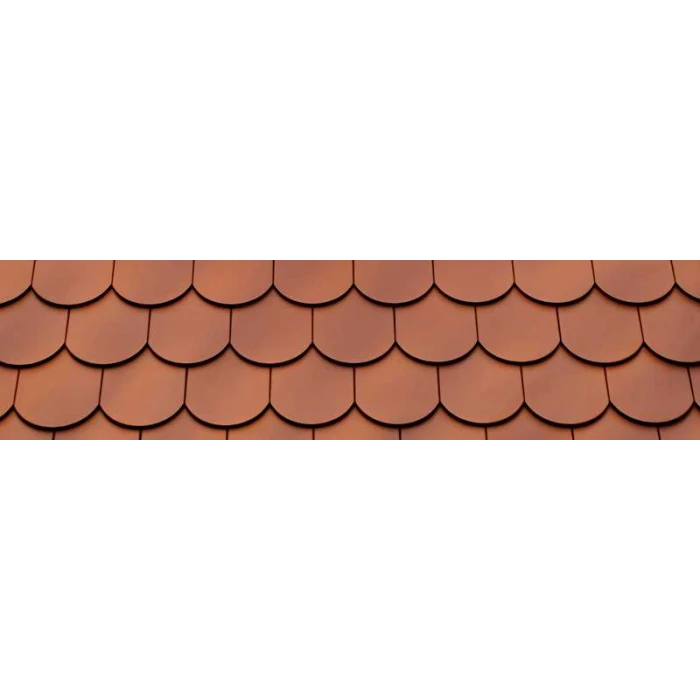 Керамическая черепица Braas Опал Ангоб красное пламя