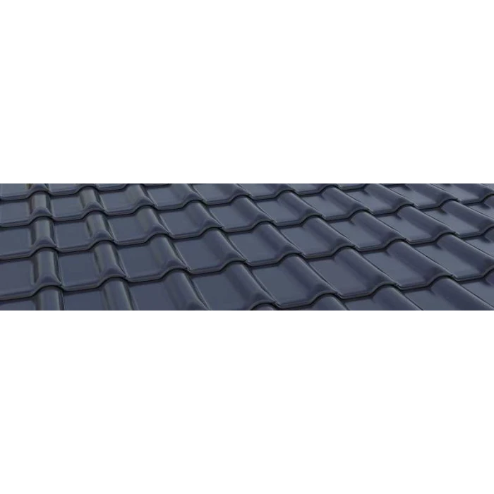 Керамическая черепица Braas Рубин 13V Глазурь королевский серый
