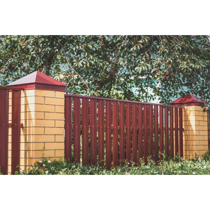 Штакетник М-образный А Grand Line 0,4 Полиэстер - double RAL 8017 Шоколад